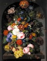 Ein Strauss Mit Rosen, Tulpen Und Mohnblume (Still Life With Roses, Tulips And Poppy) - Franz Xaver Petter