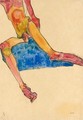 Sitzender Mannlicher Torso (Seated Male Torso) - Egon Schiele