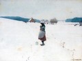 En Spadseretur I Sneen (A Walk In The Snow) - Hans Anderson Brendekilde