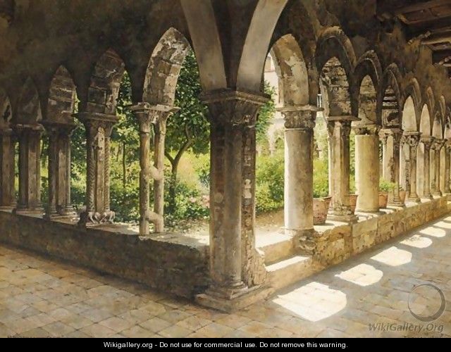Klostergaard, Cefalu (The Cloisters, Cefalu, Sicily) - Joseph Theodor Hansen