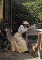 Lasende Kvinde (Lady Reading) - Niels Frederik Schiottz-Jensen