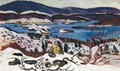 Stora Sjofallet I Winterskrud (Lake Sjofallet In Winter) - Helmer Osslund