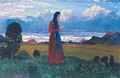 Girl Reading In A Landscape - James Dickson Innes