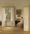 Lasende Kvinde (Lady Reading) - Carl Vilhelm Holsoe