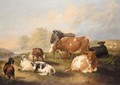 Cattle And Sheep In A Landscape - (after) Thomas Sidney Cooper