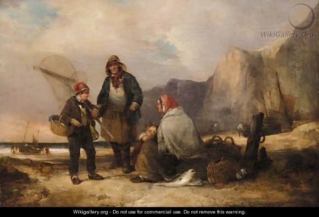Home With The Catch - William Shayer, Snr