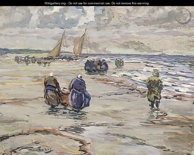 Return Of The Fishing Boats At The Beach - Hans Von Bartels