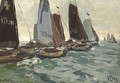 Volendam Sailing Vessels At The Zuiderzee - Hans Von Bartels
