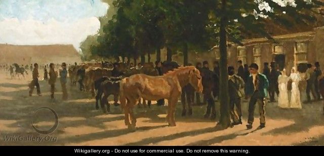 Horsemarket - (after) Cornelis Schermer