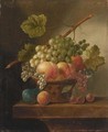 A Still Life With Various Fruits - Johannes Cornelis De Bruijn