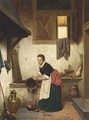 A Woman In An Interior - Charles Joseph Grips