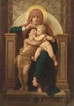 Madonna, Christ And St. John The Baptist - (after) William-Adolphe Bouguereau