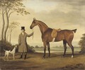 Cavalier A Cote De Son Cheval Dans Un Paysage english School, 19th Century Rider And Horse In A Lanscape - Ecole Francaise, Xixeme Siecle