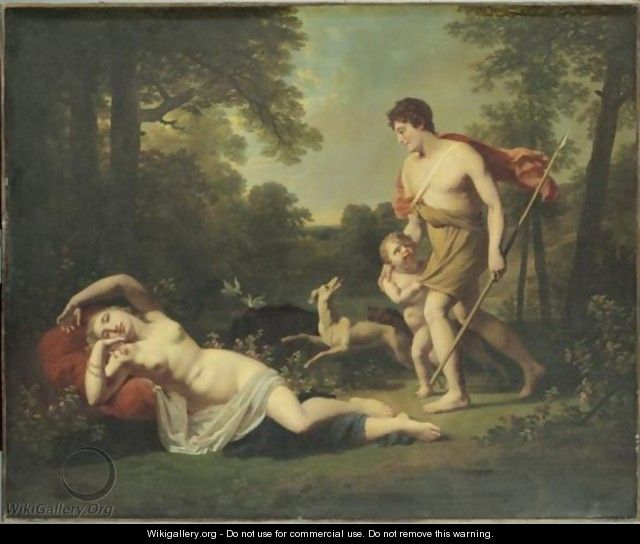 Venus Et Adonis - Jacques-Antoine Vallin