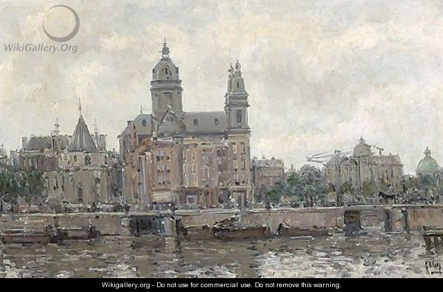 A View Of Amsterdam - Gerrit Willem Knap