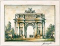 Arco Di Trionfo Con Soldati - Giacomo Quarenghi