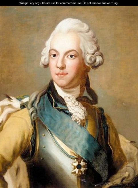 Portrait Of King Gustave III Of Sweden (1746 - 1792) - (after) Alexander Roslin