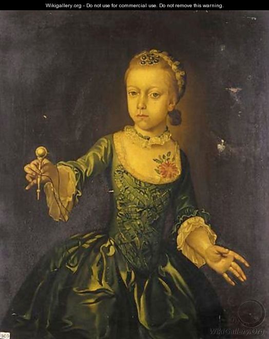 Portrait Of Mary Edwards, Aged Six - David Payne