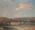 An Italianate Landscape With A Hamlet In The Distance - French School