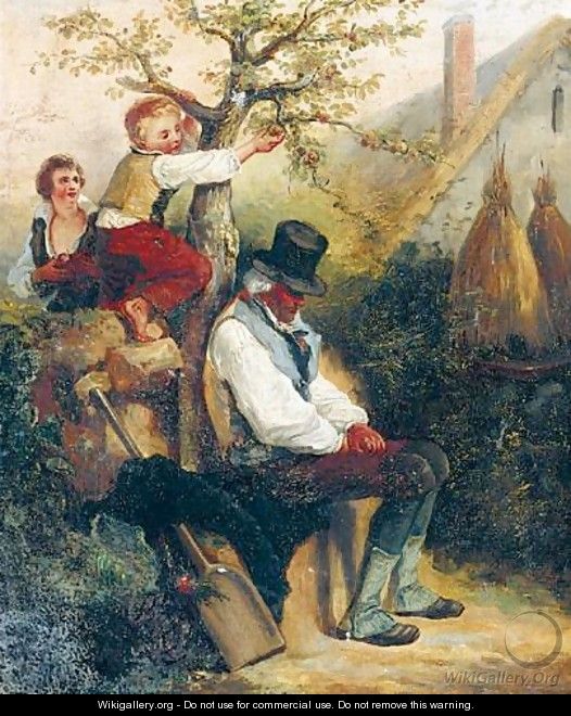 Boys Stealing Apples - (after) William Collins