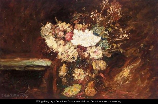 Bouquet Of Flowers 2 - Adolphe Joseph Thomas Monticelli
