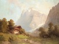 A Cabin In The Alps - Ferdinand Sommer