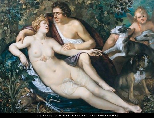Venus And Adonis - Frans Badens