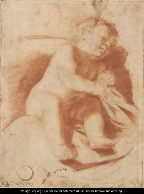 Study Of A Sleeping Child - Giovanni Francesco Guercino (BARBIERI)