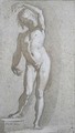 A Nude Youth With His Arm Extended Over His Head - (after) Santi Di Tito