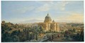 Rome, A View Of The Apse Of Saint Peter's Basilica Looking East - Caspar Andriaans Van Wittel