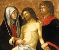 The Dead Christ Being Supported By The Virgin And Saint John The Evangelist - Veneto-Cretan School