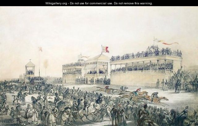 The Running Of The First Races At Brussels - Henri Hendrickx