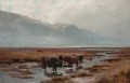 Cattle In A River - Henry Hadfield Cubley