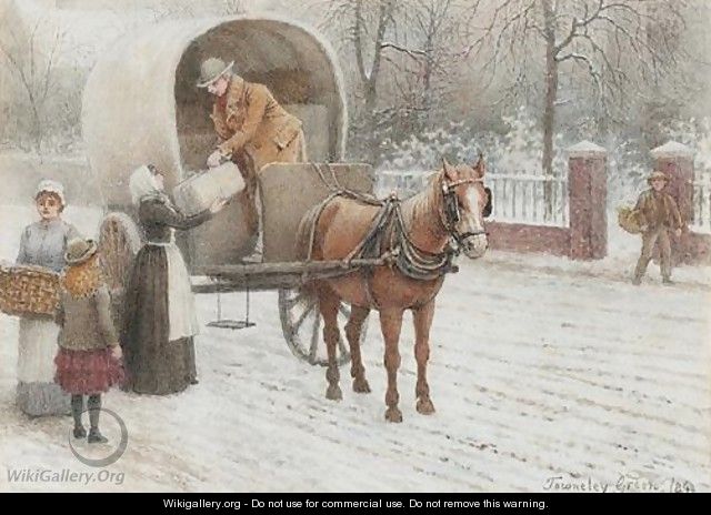 Delivering Parcels In Winter - Henry Towneley Green