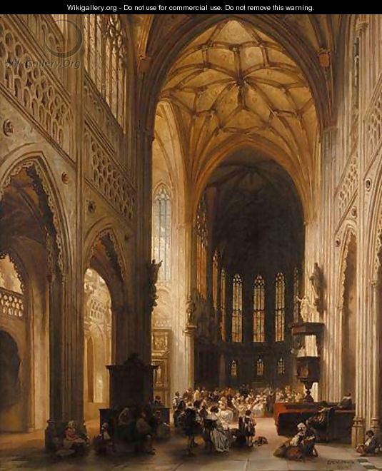 Cathedral Interior - Jules Victor Genisson