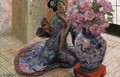 Japonaise Au Vase - Georges Antoine Rochegrosse