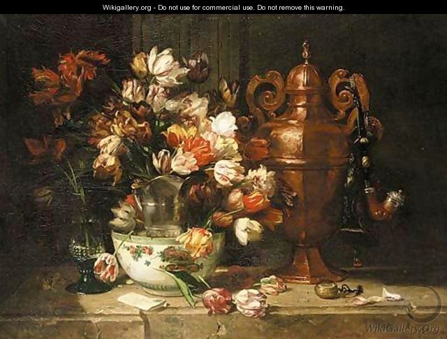 Nature Morte Aux Tulipes - Philippe Rousseau