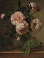 Mauve Roses - French School