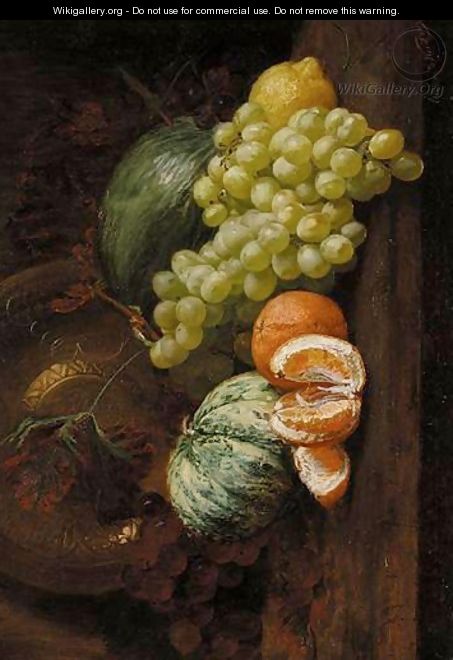 Still Life Of Fruit On A Table - Eleanor Stuart Wood