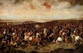 A Cavalry Engagement, Possibly The Battle Of Constantine, With A Coastline Visible Beyond - Luca Giordano