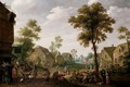 A Crowded Village Scene With Figures Drinking Before A Tavern - Joost Cornelisz. Droochsloot