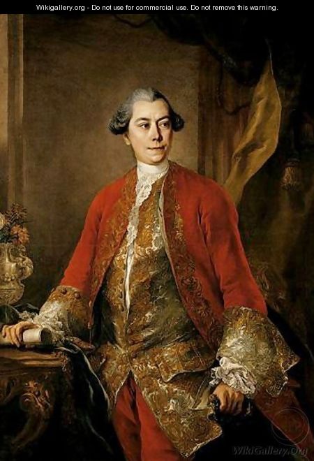 Portrait Of A Gentleman, Possibly A Composer - (after) Louis-Gabriel Blanchet