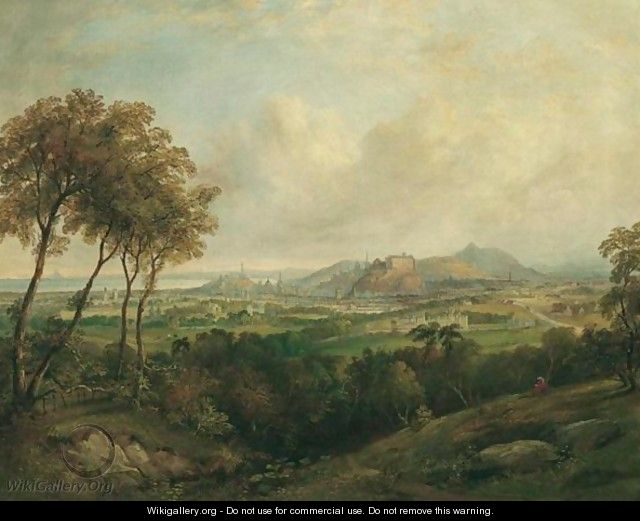 A View Of Edinburgh Castle From Corstorphine Hill - Henry G. Duguid