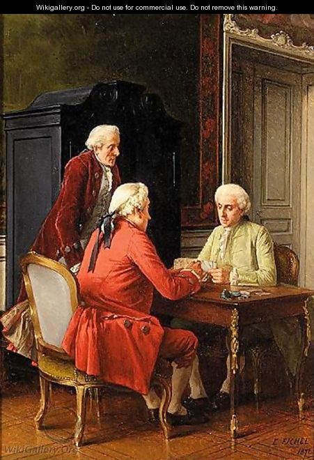 The Cardplayers - Benjamin Eugene Fichel