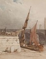Waterloo Bridge And Shot Tower - (after) Samuel Owen