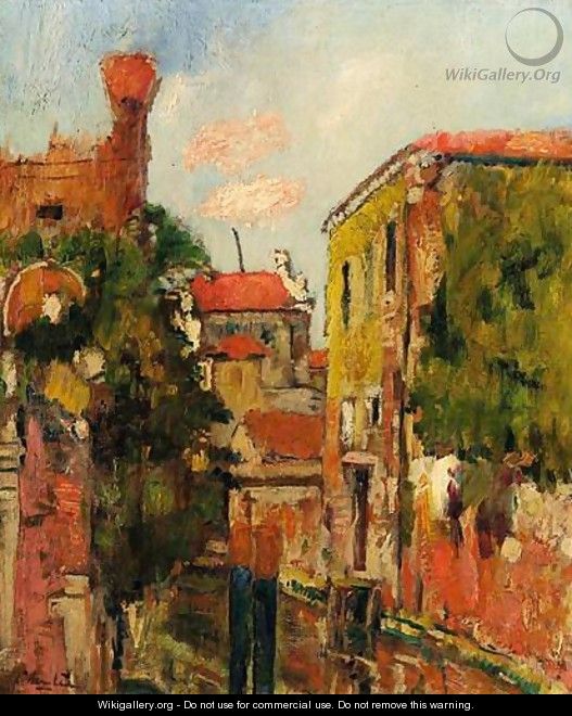 The Old Arsenal In Venice - George Leslie Hunter