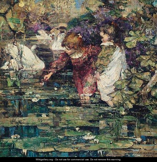 The Swan Lake - Edward Atkinson Hornel