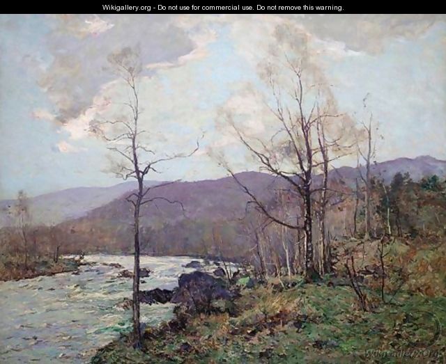 A Winter River Scene - Robert McGowan Coventry