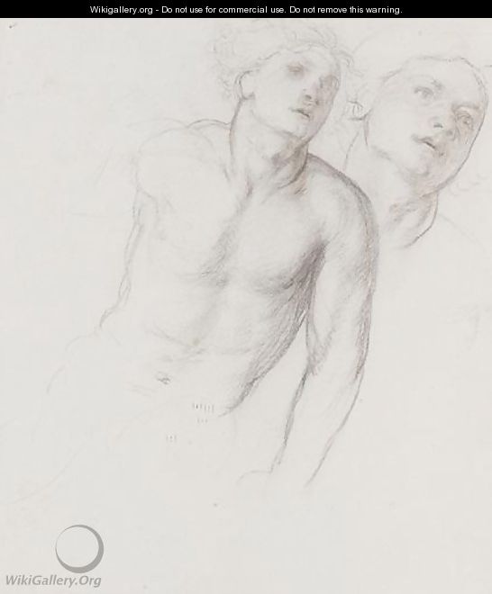 Studies Of A Male Figure - Sir Edward John Poynter