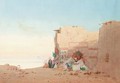 A Market At Luxor - Augustus Osborne Lamplough